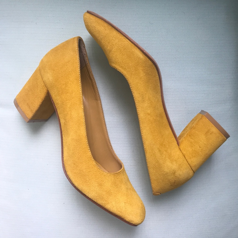 Maryam Nassir Zadeh suede square toe heels